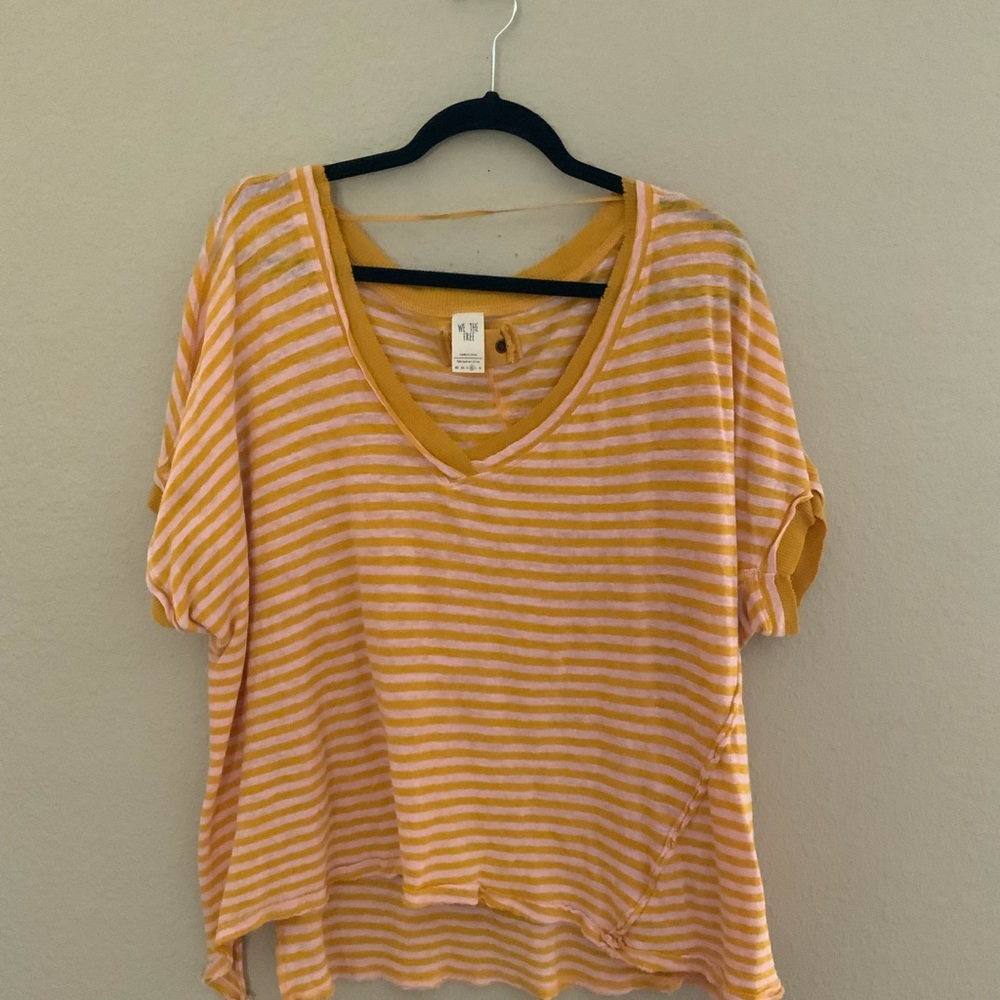 Free People V Neck Tee